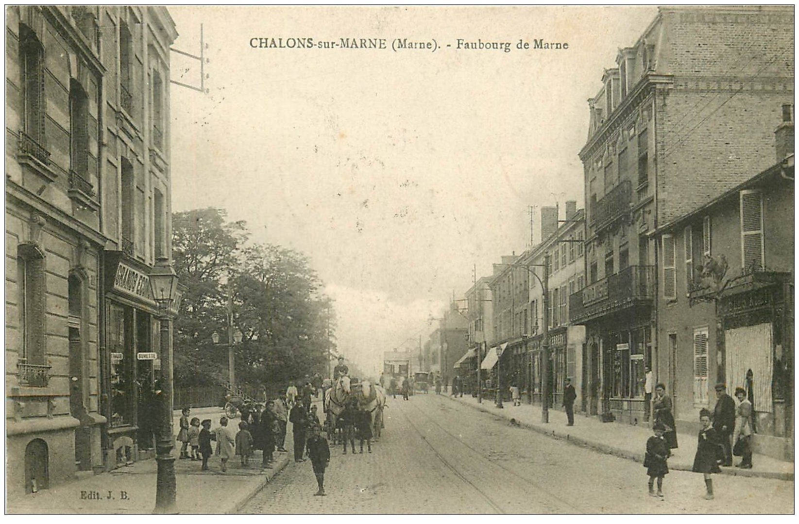 51 CHALONS-SUR-MARNE. Faubourg de Marne 1924 Grands Economiques Français buvette