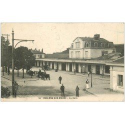 51 CHÂLONS-SUR-MARNE. La Gare 1914