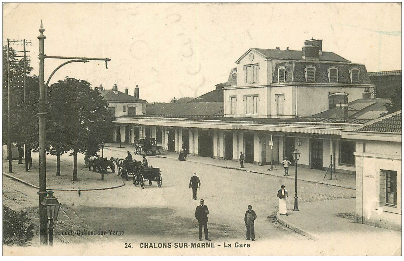51 CHÂLONS-SUR-MARNE. La Gare 1914