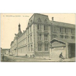 carte postale ancienne 51 CHALONS-SUR-MARNE. Le Collège 1915