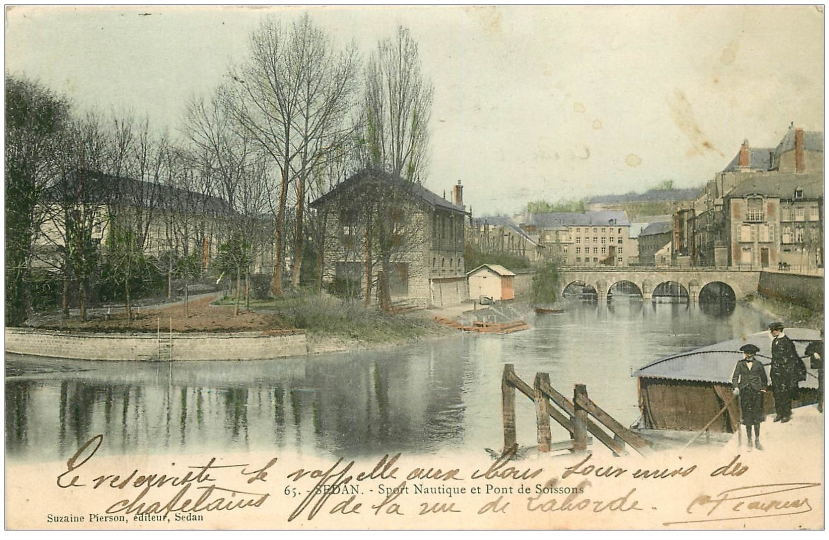 08 SEDAN. Sport Nautique Pont de Soissons 1903