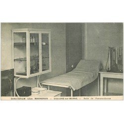 carte postale ancienne 51 CHALONS-SUR-MARNE. Sanatorium Bourgeois. Salle Pneumothorax 1929