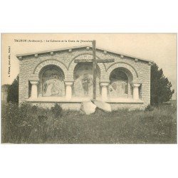 carte postale ancienne 08 TAGNON. Calvaire et Croix de Jérusalem 1922