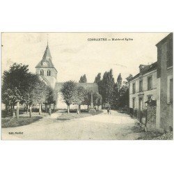 carte postale ancienne 51 CONNANTRE. Mairie et Eglise