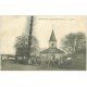 carte postale ancienne 51 CONTAULT-LE-MAUPAS. Militaires devant l'Eglise 1917