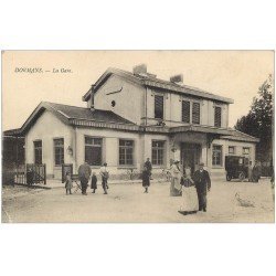 carte postale ancienne 51 DORMANS. La Gare 1916