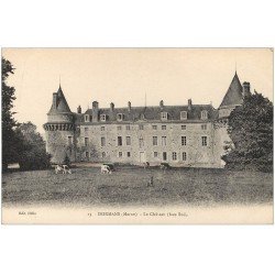 carte postale ancienne 51 DORMANS. Le Château et Vaches