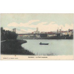 carte postale ancienne 51 DORMANS. Le Pont suspendu