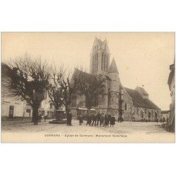 carte postale ancienne 51 DORMANS. Monument et Eglise