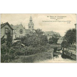 carte postale ancienne 51 EPERNAY. Coin du Cubry Eglise Saint-Pierre et Saint-Paul 1915