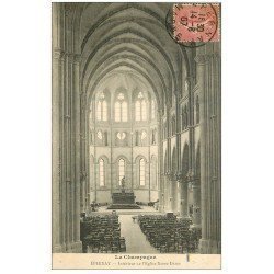 carte postale ancienne 51 EPERNAY. Eglise Notre-Dame 1907 intérieur