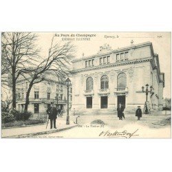 carte postale ancienne 51 EPERNAY. Le Théâtre 1903