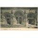 carte postale ancienne 08 VOUZIERS. Personnage et portail de l'Eglise 1924