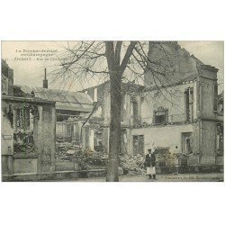 carte postale ancienne 51 EPERNAY. Rue du Commerce bombardée