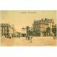 carte postale ancienne 51 EPERNAY. Rue Jean Moët 1910 Crédit Lyonnais et Banque de France. Carte toilée