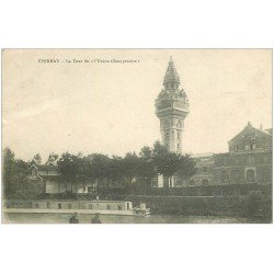 carte postale ancienne 51 EPERNAY. Tour Union Champenoise et Bateau Lavoir