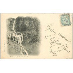 carte postale ancienne 09 AULUS. Grande Cascade d'Ars 1905