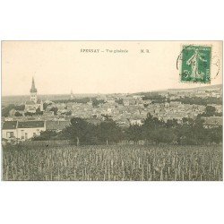 51 EPERNAY. Vue générale sur les vignes 1915