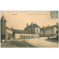 carte postale ancienne 51 ESTERNAY. Café Parisien Côte de Retourneloup 1906