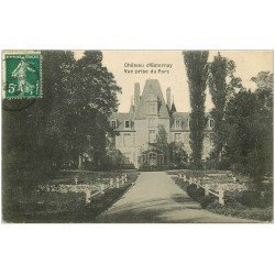 carte postale ancienne 51 ESTERNAY. Château et Parc 1909