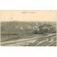 51 ESTERNAY. Locomotive ligne du Chemin de Fer et Entrepôt de la Gare 1905 vue générale