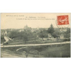 carte postale ancienne 51 ESTERNAY. Vue générale 1918