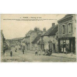 carte postale ancienne 51 FISMES. Coiffeur Faubourg de Vesle 1917