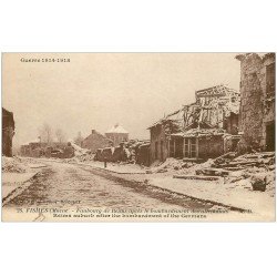 carte postale ancienne 51 FISMES. Faubourg de Reims