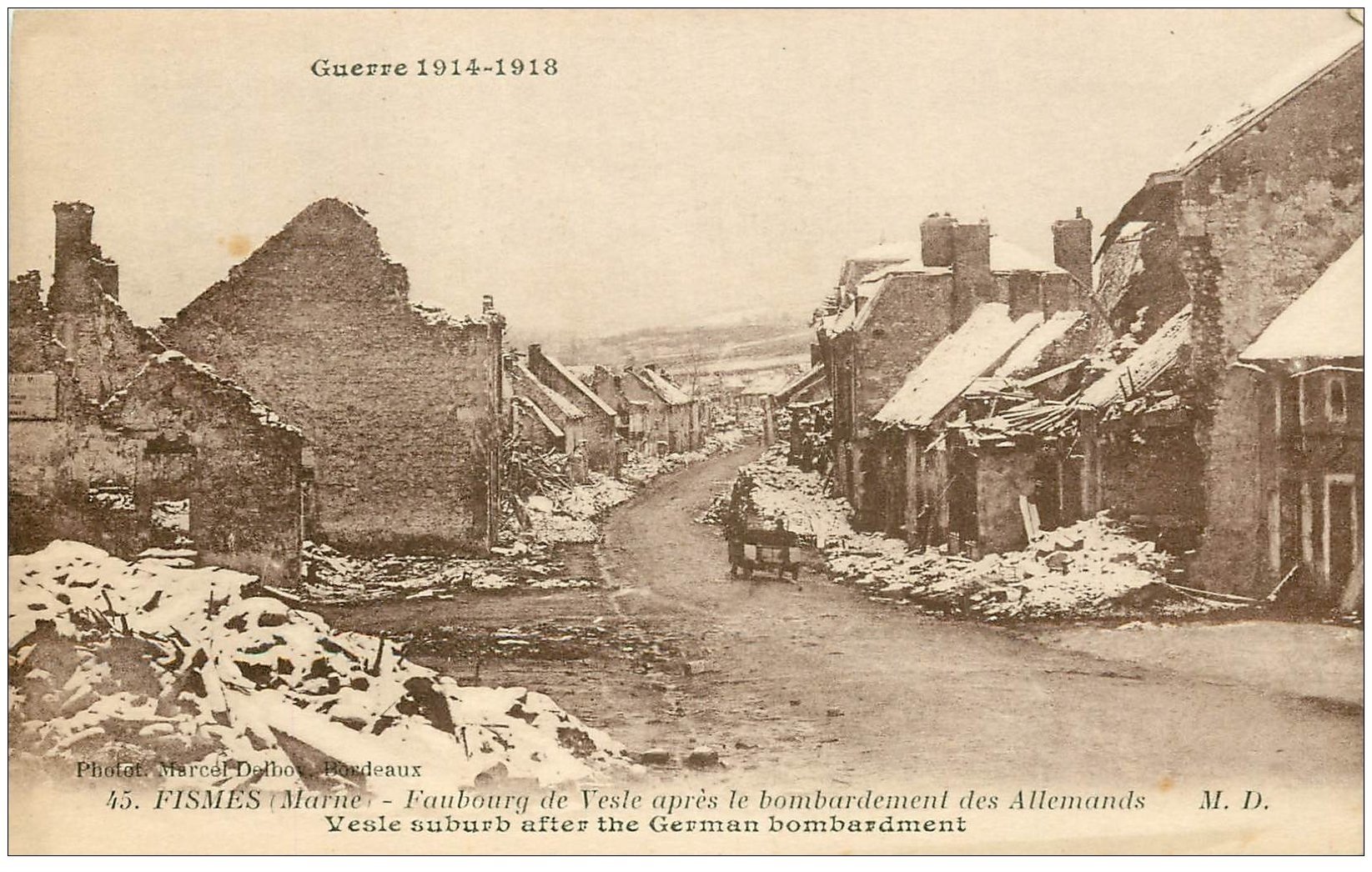 carte postale ancienne 51 FISMES. Faubourg de Vesle 45