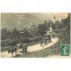 carte postale ancienne 09 AX-LES-THERMES. Attelages Route d'Ascou 1913