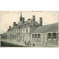 carte postale ancienne 51 FISMES. Le Groupe Scolaire 1916