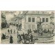 carte postale ancienne 51 FISMES. Marché Légumes Place Lamotte et Rue de la Huchette 1917