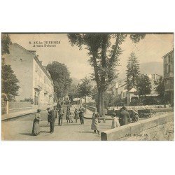 carte postale ancienne 09 AX-LES-THERMES. Avenue Delcassé 1923