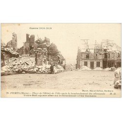 51 FISMES. Place de l'Hôtel de Ville bombardée