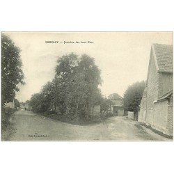 carte postale ancienne 51 FRESNAY. Jonction des deux Rues