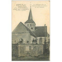 carte postale ancienne 51 GOURGANCON. Eglise et Cimetière