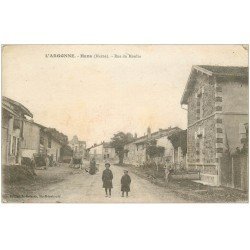 carte postale ancienne 51 HANS. Rue du Moulin