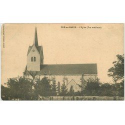 carte postale ancienne 51 ISLE-SUR-MARNE. L'Eglise