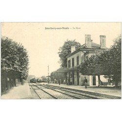 51 JONCHERY-SUR-VESLE. La Gare avec Trains 1905