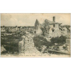 carte postale ancienne 51 LA NEUVILLETTE. Ruines du Village