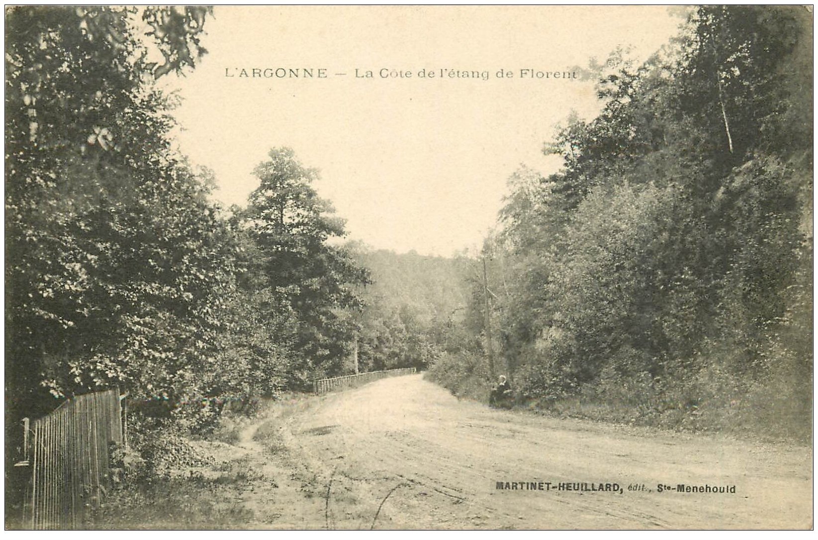 carte postale ancienne 51 L'ARGONNE. La Côte de l'Etang de Florent 1915