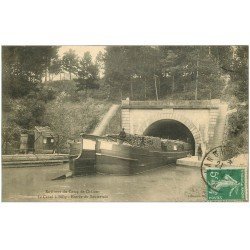 51 LE CANAL A BILLY. Péniche à l'Entrée du Souterrain 1914