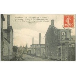 carte postale ancienne 51 LENHARREE. Centre du Village 1915