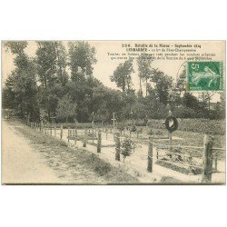 carte postale ancienne 51 LENHARREE. Tombes Soldats 1915