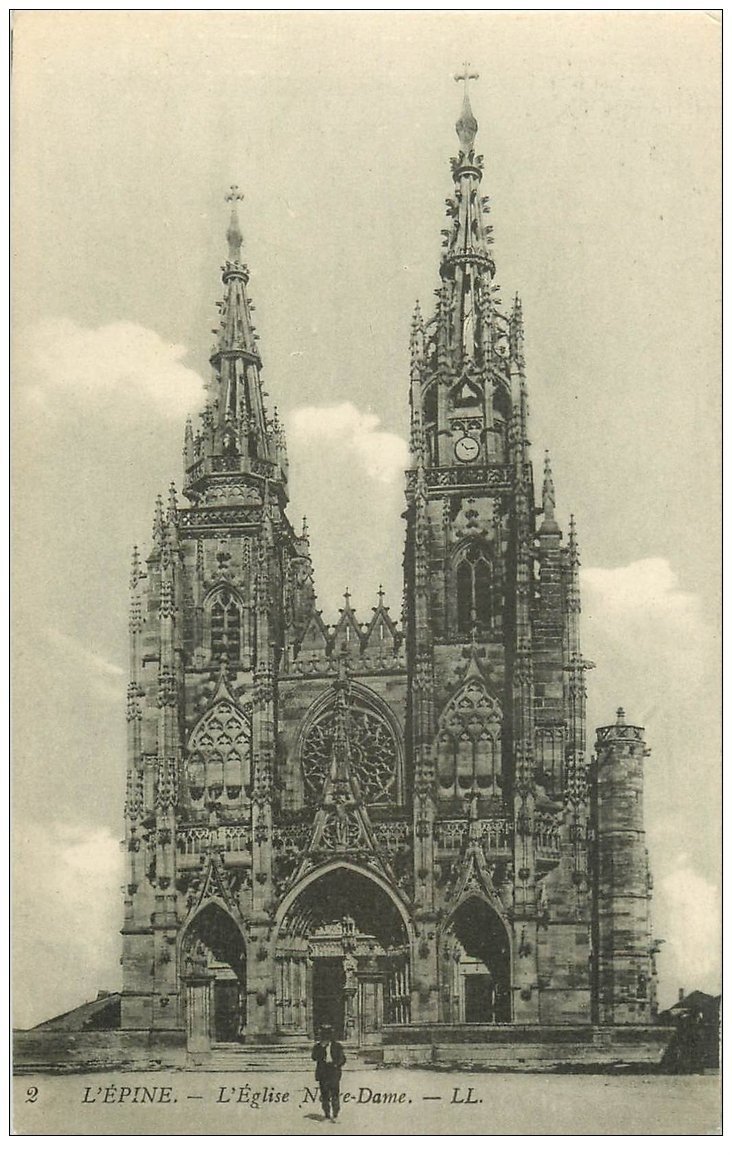 carte postale ancienne 51 L'EPINE. Basilique 2