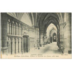 carte postale ancienne 51 L'EPINE. Basilique Clôture Choeur Pourtour 1915