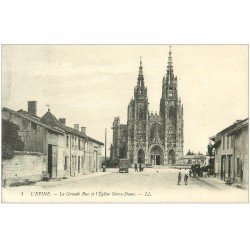 carte postale ancienne 51 L'EPINE. Eglise Notre-Dame Grande Rue