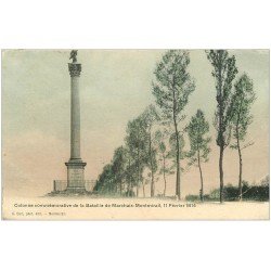 carte postale ancienne 51 MARCHAIS-MONTMIRAIL. Colonne Commémorative 1906