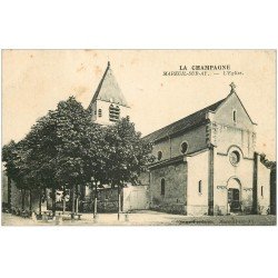 carte postale ancienne 51 MAREUIL-SUR-AY. L'Eglise 1918