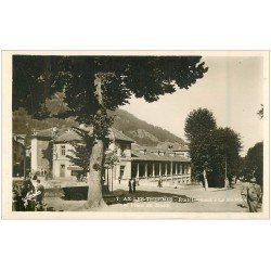 carte postale ancienne 09 AX-LES-THERMES. Le Modèle Place du Breilh. carte photo